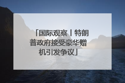 国际观察丨特朗普政府接受豪华赠机引发争议