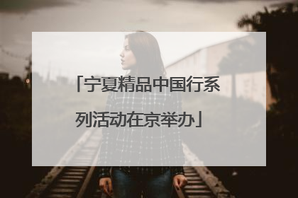 宁夏精品中国行系列活动在京举办