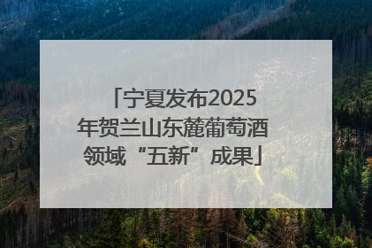 宁夏发布2025年贺兰山东麓葡萄酒领域“五新”成果
