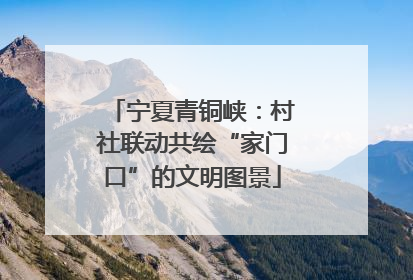 宁夏青铜峡：村社联动共绘“家门口”的文明图景