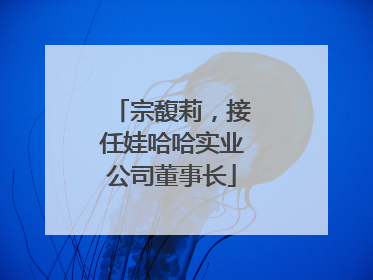 宗馥莉，接任娃哈哈实业公司董事长