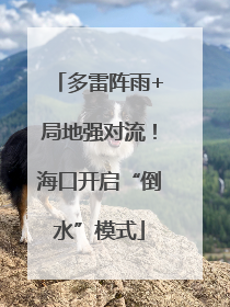 多雷阵雨+局地强对流！海口开启“倒水”模式