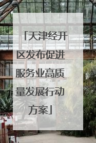 天津经开区发布促进服务业高质量发展行动方案