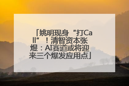 姚明现身“打Call”！清智资本张煜：AI赛道或将迎来三个爆发应用点