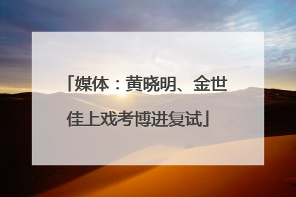 媒体：黄晓明、金世佳上戏考博进复试