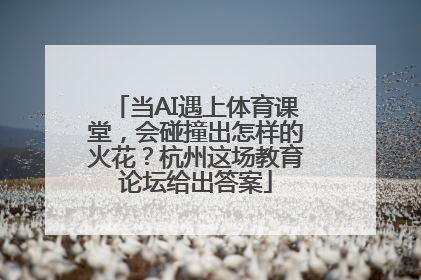 当AI遇上体育课堂，会碰撞出怎样的火花？杭州这场教育论坛给出答案