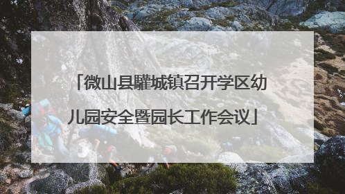 微山县驩城镇召开学区幼儿园安全暨园长工作会议