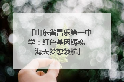 山东省昌乐第一中学：红色基因铸魂 海天梦想领航