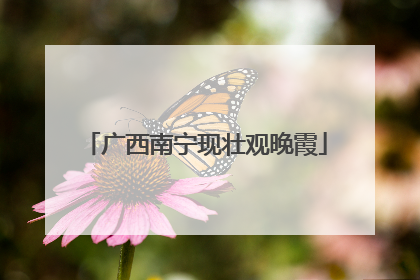 广西南宁现壮观晚霞