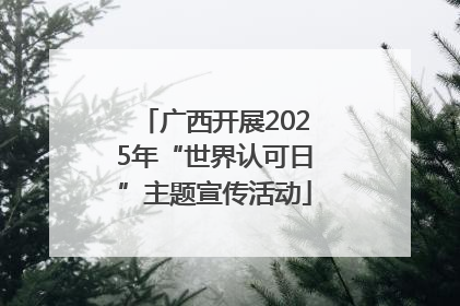 广西开展2025年“世界认可日”主题宣传活动