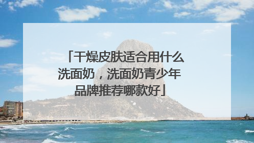 干燥皮肤适合用什么洗面奶，洗面奶青少年品牌推荐哪款好