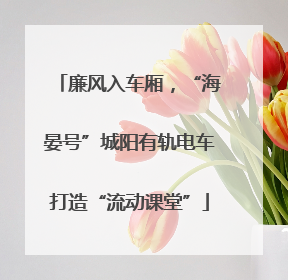 廉风入车厢，“海晏号”城阳有轨电车打造“流动课堂”