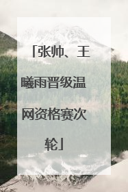 张帅、王曦雨晋级温网资格赛次轮