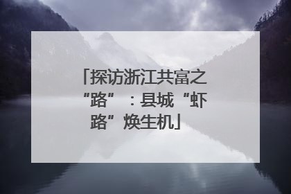 探访浙江共富之“路”：县城“虾路”焕生机