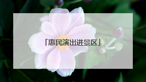 惠民演出进景区