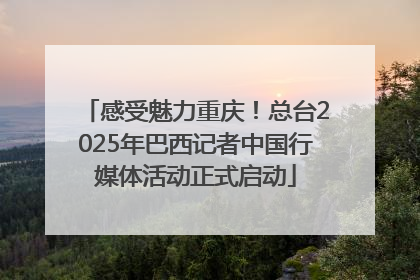 感受魅力重庆！总台2025年巴西记者中国行媒体活动正式启动