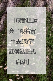 成都世运会“跟着赛事去旅行”武侯站正式启动
