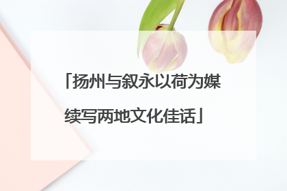 扬州与叙永以荷为媒续写两地文化佳话