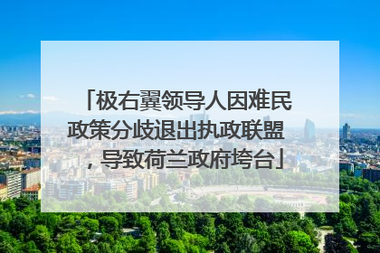 极右翼领导人因难民政策分歧退出执政联盟，导致荷兰政府垮台
