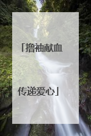 撸袖献血 传递爱心