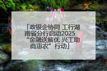 政银企协同 工行湖南省分行启动2025“金融送解优 兴工助商惠农”行动