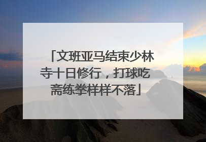 文班亚马结束少林寺十日修行，打球吃斋练拳样样不落