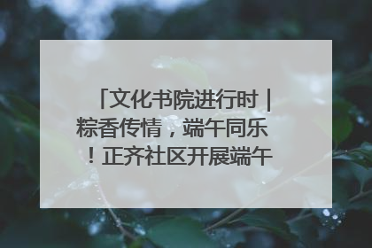 文化书院进行时｜粽香传情，端午同乐！正齐社区开展端午包粽子大赛