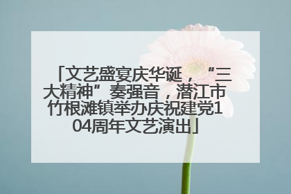 文艺盛宴庆华诞，“三大精神”奏强音，潜江市竹根滩镇举办庆祝建党104周年文艺演出