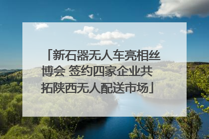 新石器无人车亮相丝博会 签约四家企业共拓陕西无人配送市场