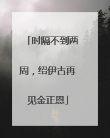 时隔不到两周，绍伊古再见金正恩