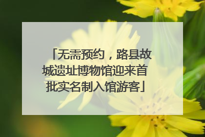 无需预约，路县故城遗址博物馆迎来首批实名制入馆游客
