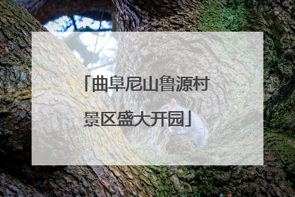 曲阜尼山鲁源村景区盛大开园