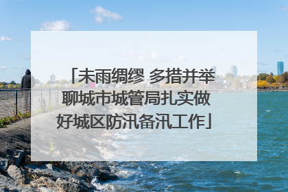 未雨绸缪 多措并举 聊城市城管局扎实做好城区防汛备汛工作