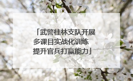 武警桂林支队开展多课目实战化训练 提升官兵打赢能力