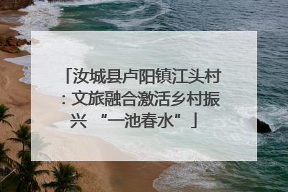 汝城县卢阳镇江头村:文旅融合激活乡村振兴 “一池春水”