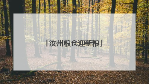 汝州粮仓迎新粮