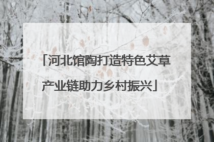 河北馆陶打造特色艾草产业链助力乡村振兴