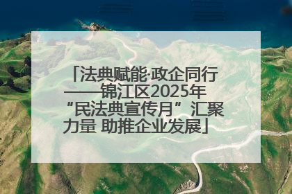 法典赋能·政企同行——锦江区2025年“民法典宣传月”汇聚力量 助推企业发展