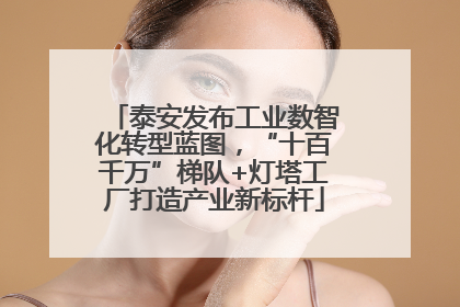泰安发布工业数智化转型蓝图，“十百千万”梯队+灯塔工厂打造产业新标杆