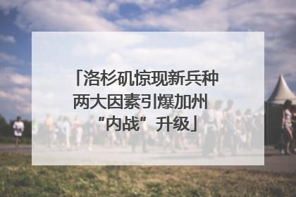 洛杉矶惊现新兵种 两大因素引爆加州“内战”升级
