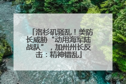 洛杉矶骚乱！美防长威胁“动用海军陆战队”，加州州长反击：精神错乱