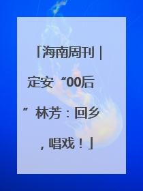 海南周刊｜定安“00后”林芳：回乡，唱戏！