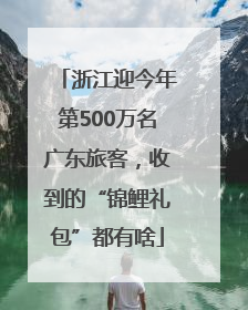 浙江迎今年第500万名广东旅客，收到的“锦鲤礼包”都有啥