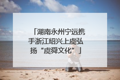 湖南永州宁远携手浙江绍兴上虞弘扬“虞舜文化”