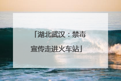 湖北武汉：禁毒宣传走进火车站
