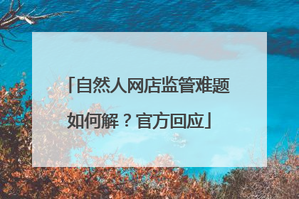 自然人网店监管难题如何解？官方回应