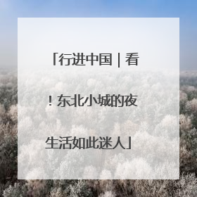 行进中国｜看！东北小城的夜生活如此迷人