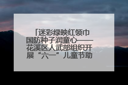 迷彩绿映红领巾 国防种子润童心——花溪区人武部组织开展“六一”儿童节助学兴教活动