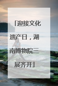 迎接文化遗产日，湖南博物院三展齐开