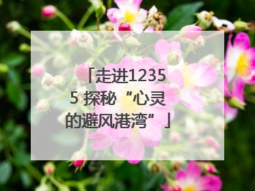 走进12355 探秘“心灵的避风港湾”